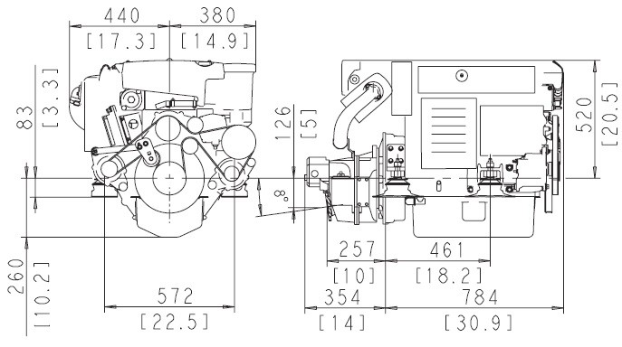 Moteur Volvo Penta D4 225 Dbmoteurs